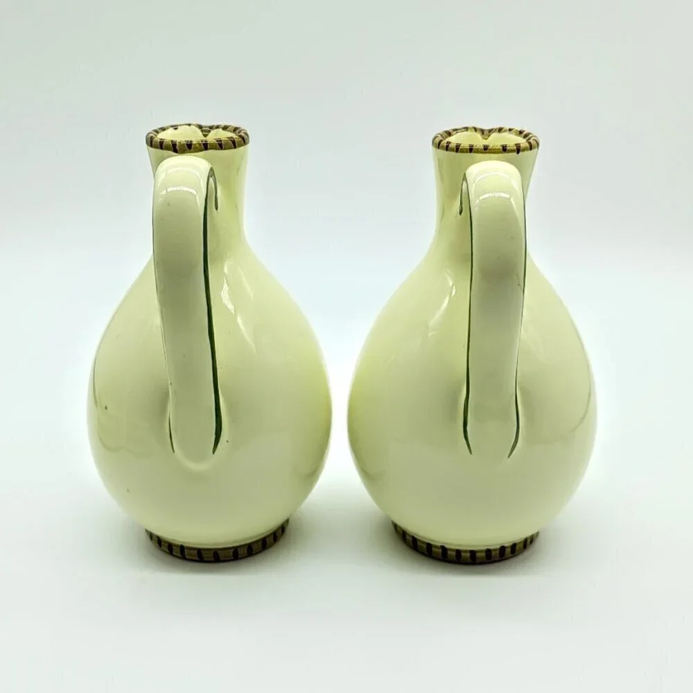 Sberna Deruta Italy Olive Oil & Vinegar Ceramic Serving Set